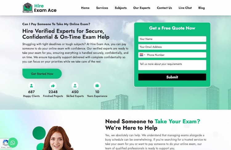 HireExamAce.com review